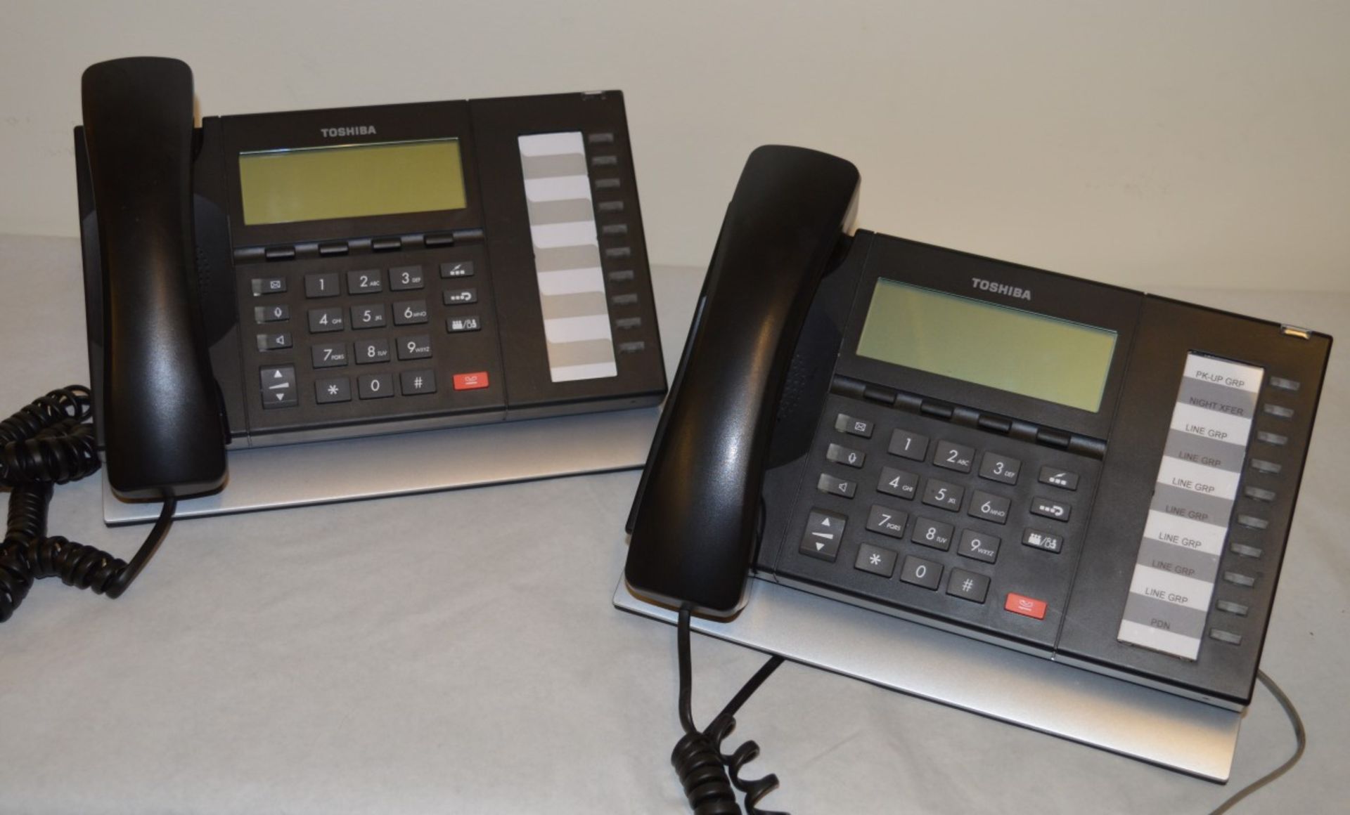 2 x Toshiba Digital Display Hands Free Feature Phones - Professional Office Telephones - Features