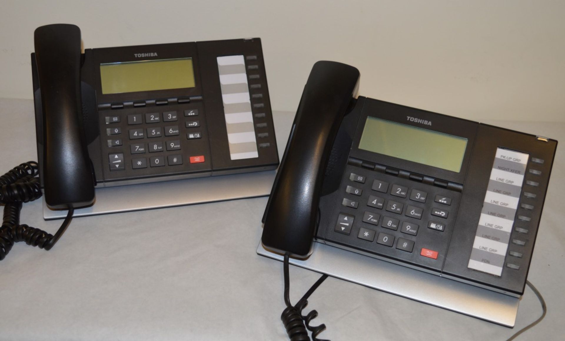 2 x Toshiba Digital Display Hands Free Feature Phones - Professional Office Telephones - Features - Image 2 of 4