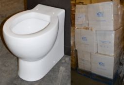 10 x Vogue Arc Back to Wall WC Toilet Pans Without Seats - Vogue Bathrooms - Brand New and Boxed -