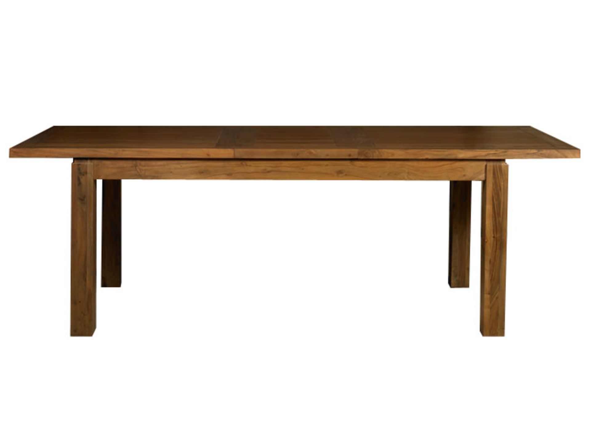 1 x Mark Webster Denmark Extening Dining Table With Four Slat High Back Dining Chairs - Solid Rustic - Image 3 of 4