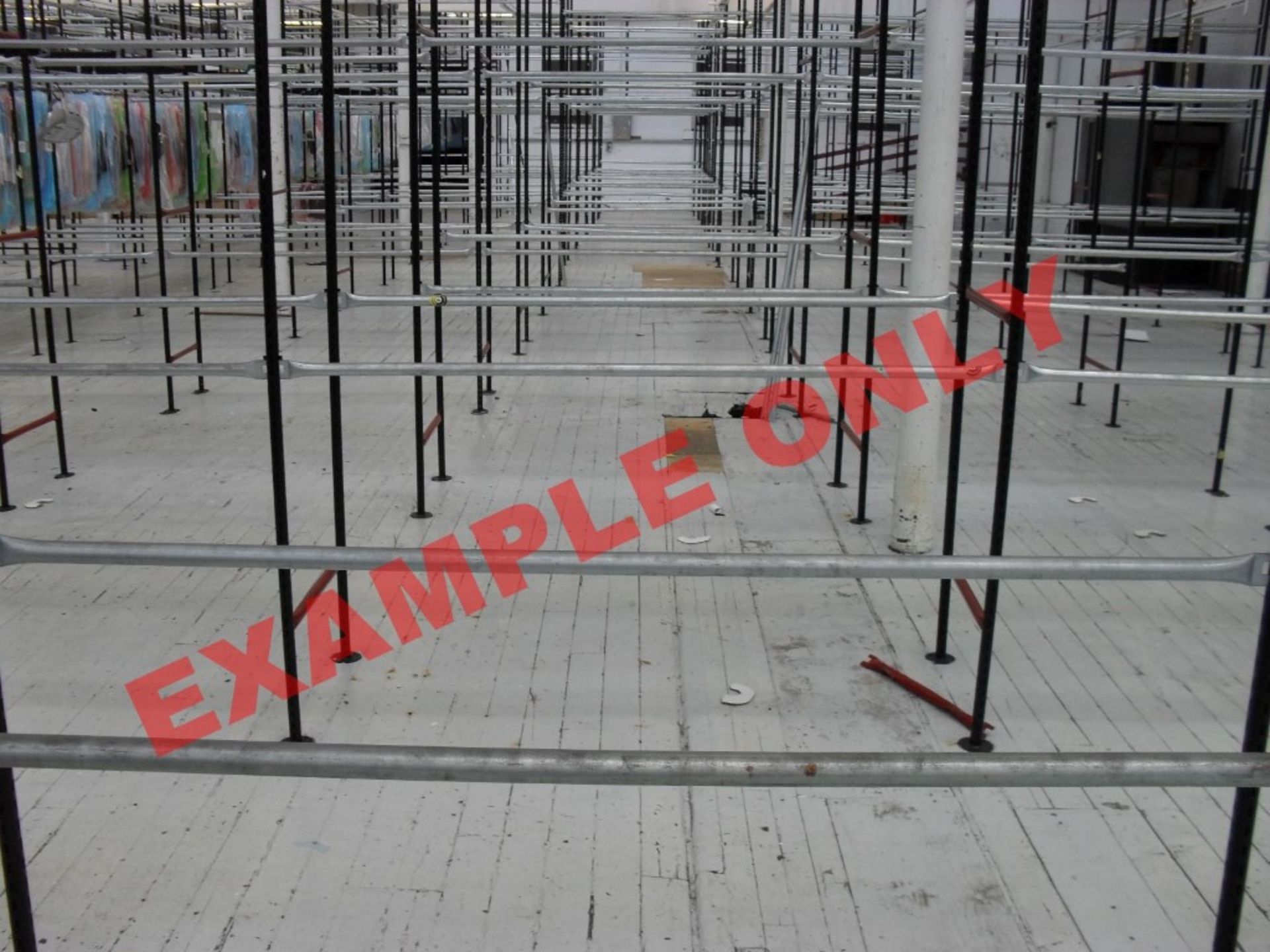 2 x Bays Of Hanging Garment Railing / Dress Racking - 10ft Tall - Pre-used In Good Condition, With - Image 6 of 7