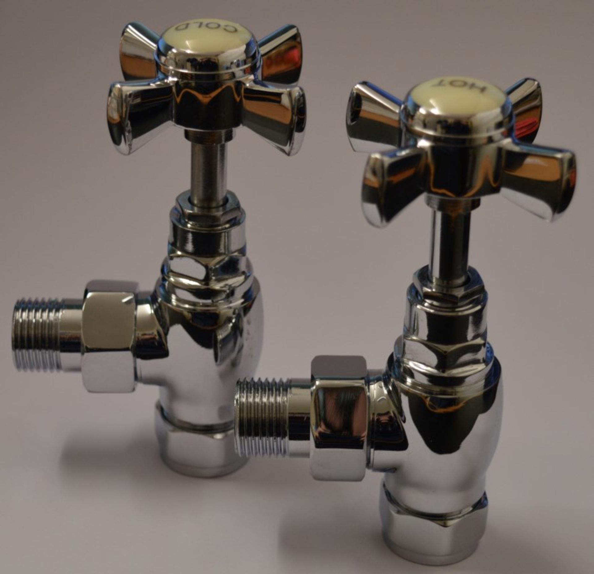 10 x Vogue Bathrooms Pairs of Classical Chrome Radiator Valves - Product Code: VKRADC1 - Brand New - Image 8 of 10