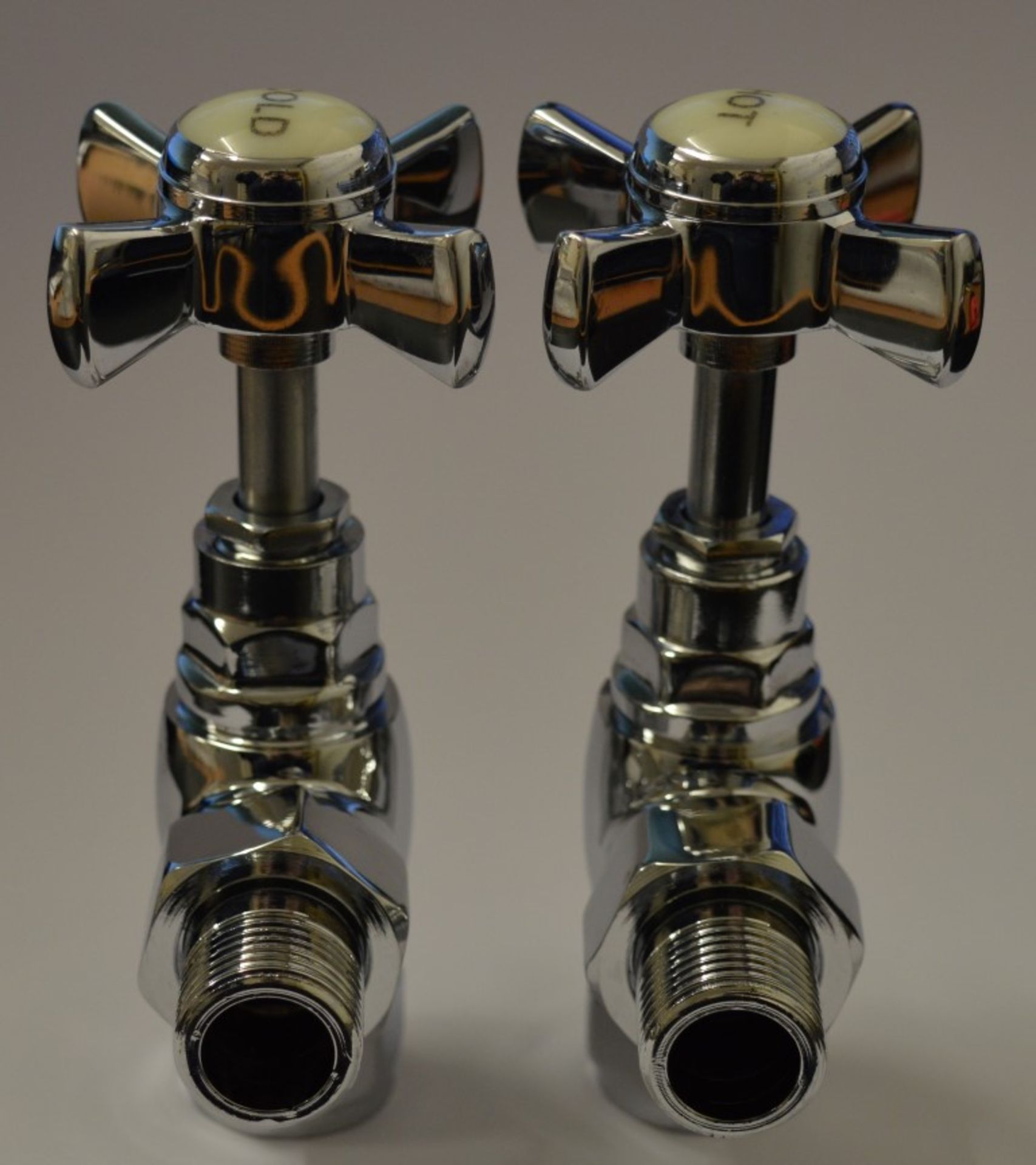 10 x Vogue Bathrooms Pairs of Classical Chrome Radiator Valves - Product Code: VKRADC1 - Brand New - Image 6 of 10