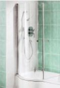 1 x Niagara Sanelle / Suriya Shower Bath Screen - Chrome Finish - Type SCNSSOBLCHRO - New Boxed