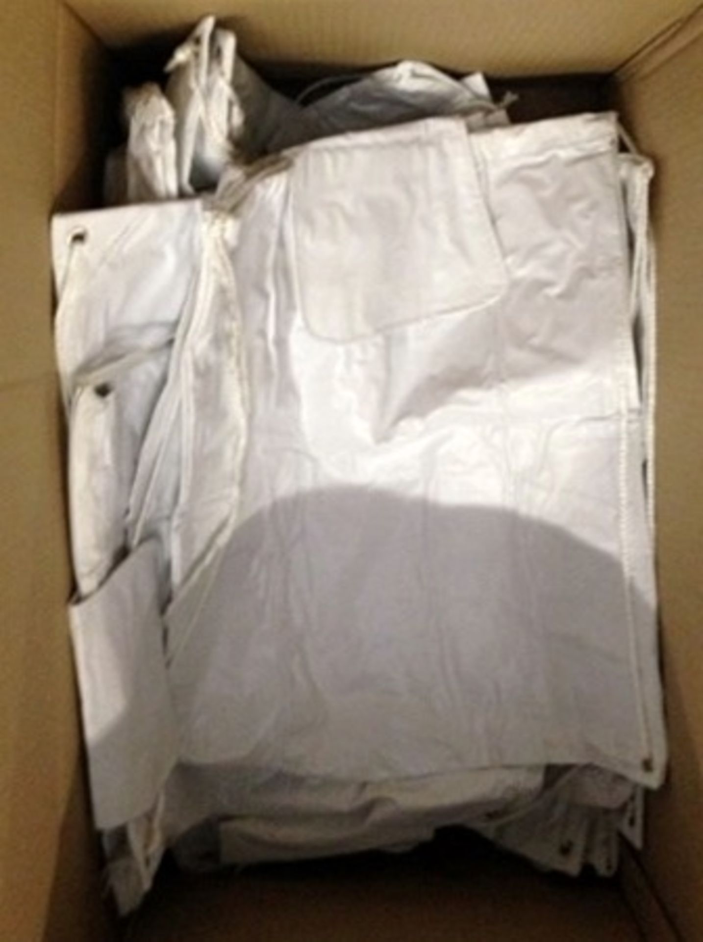 20 x white PVC Drawstring Bags - CL008 - Location: Bury BL9  We Have Here For Auction TWENTY PVC