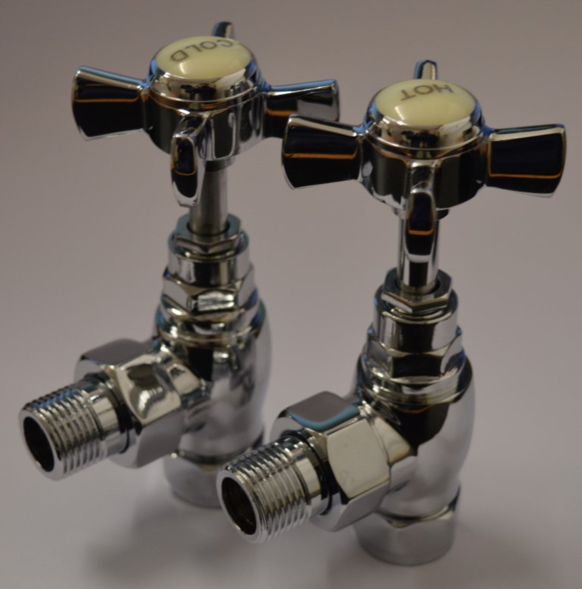 10 x Vogue Bathrooms Pairs of Classical Chrome Radiator Valves - Product Code: VKRADC1 - Brand New - Image 7 of 10