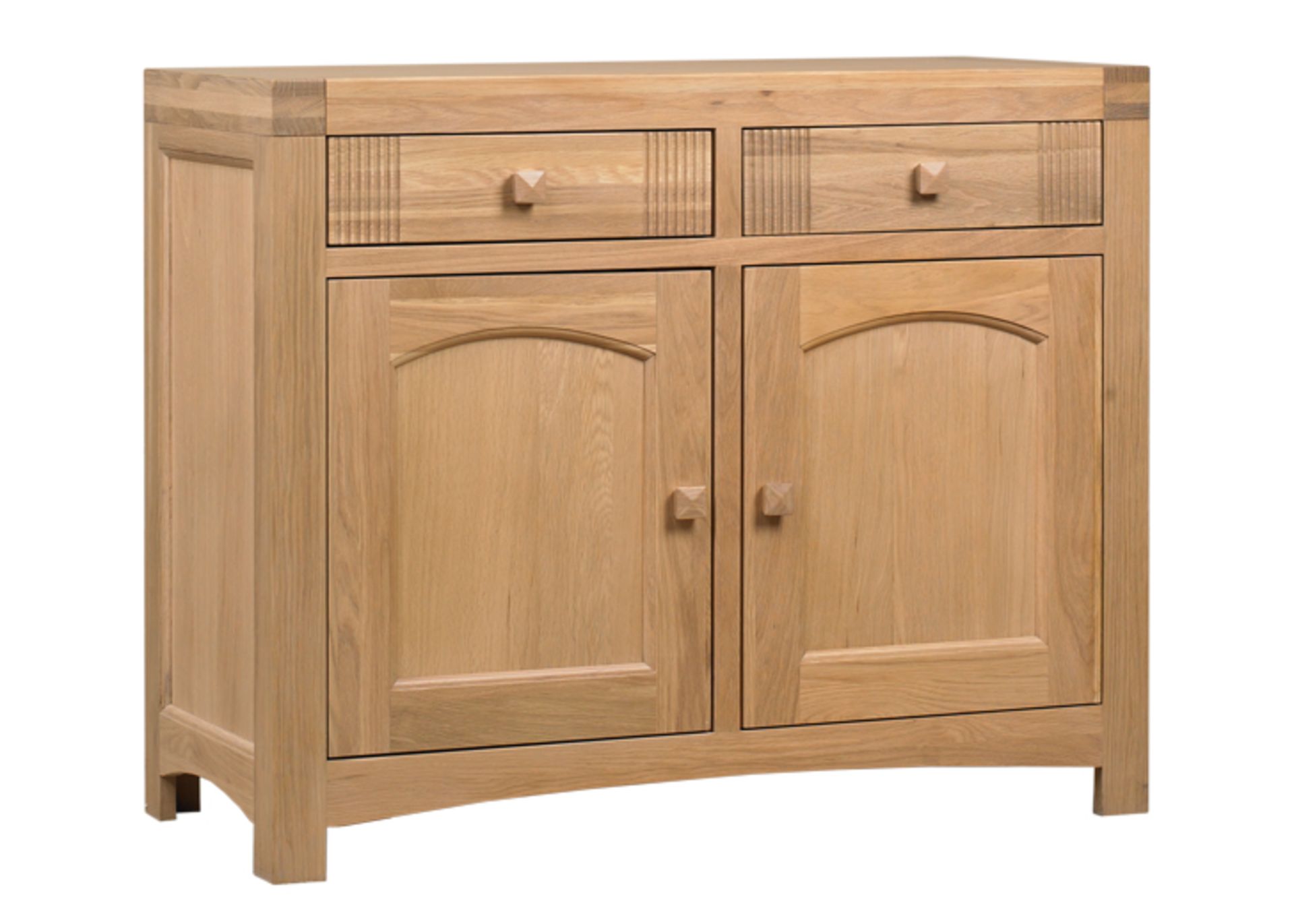 1 x Mark Webster Buckingham Small Sideboad - Two Door/Two Drawer - White Wash Oak With a Timeless