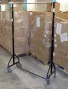 10 x Z-Style, 1-Tier Heavy Duty Clothes Rails -  Pre-owned, In Good Working Condition – Various