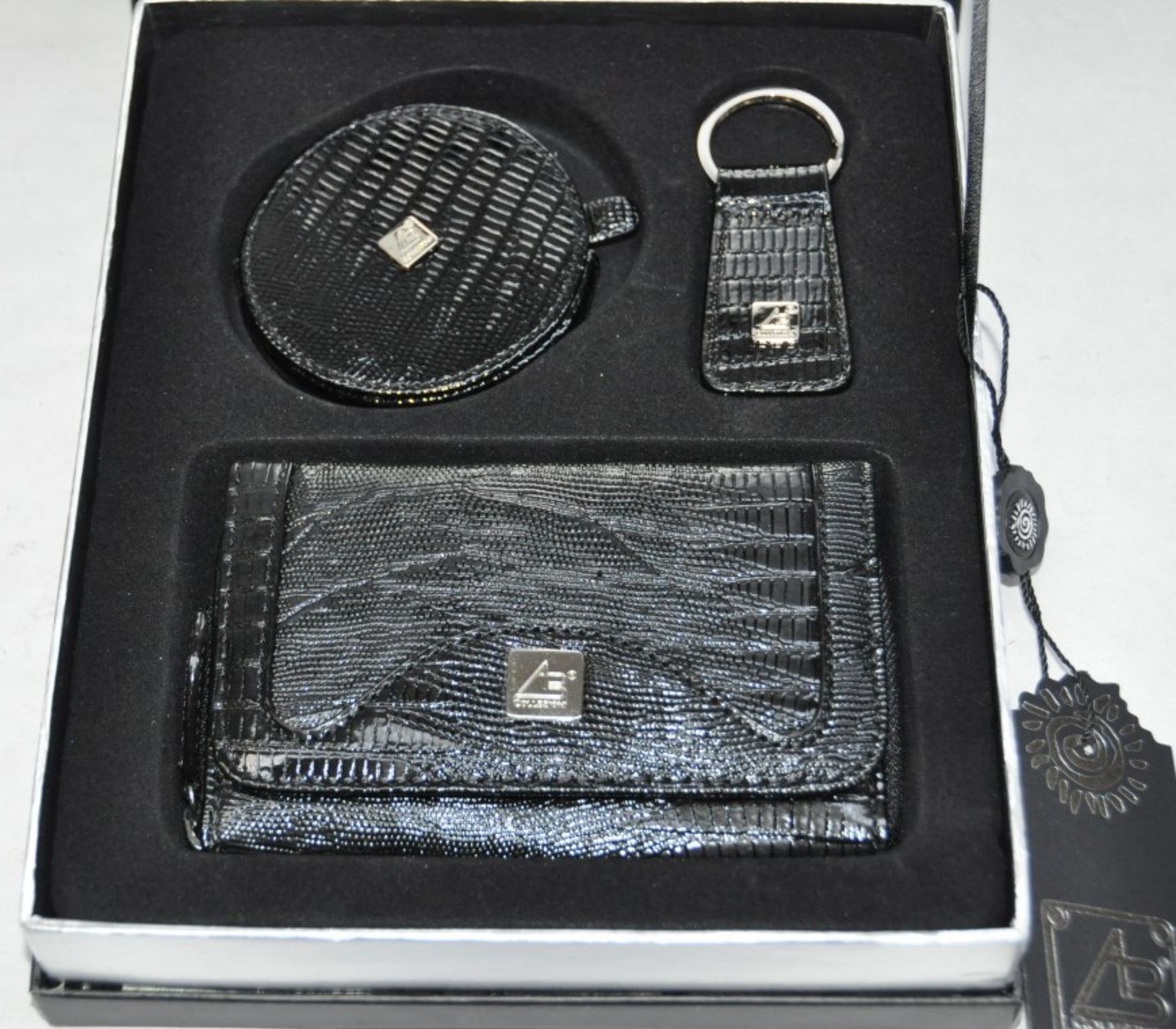 1 x "AB Collezioni" Italian Designer Luxury 3-Piece LADIES GIFTSET In BLACK (KRO73N) - Ref - Image 3 of 6