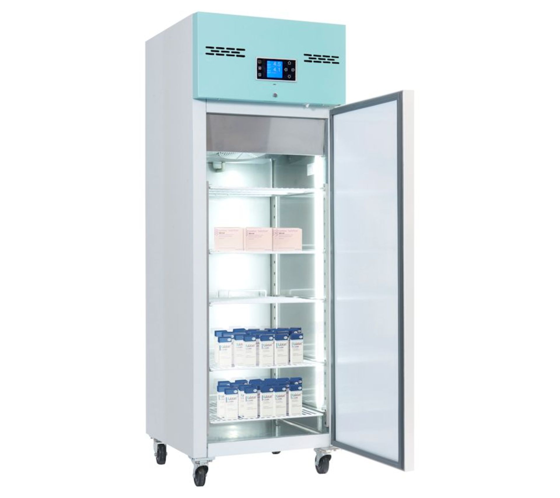 1 x Lec PSR600UK Large 600 Litre Medical Pharmacy Refrigerator - Solid Door -GRADED – Ref: