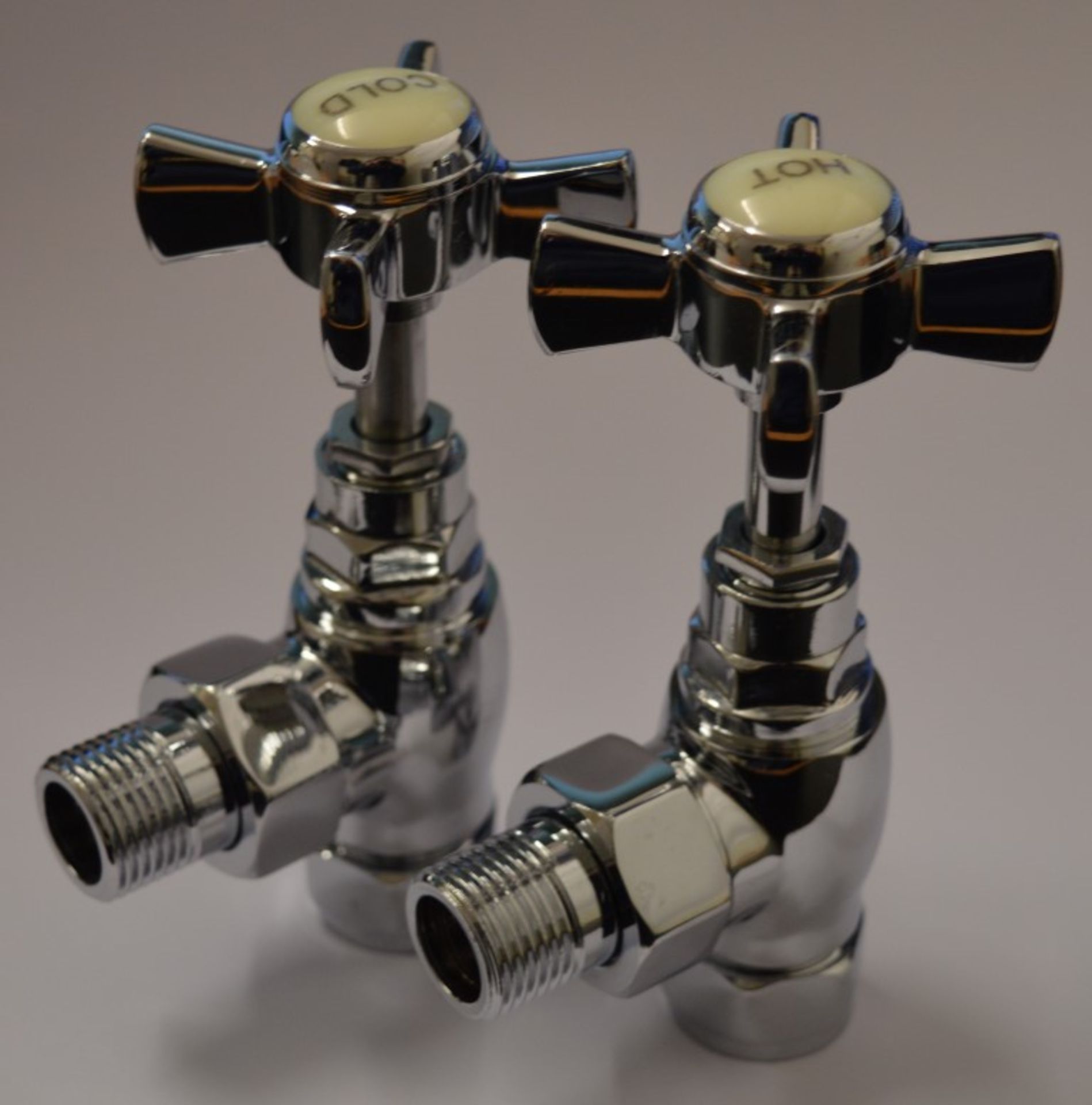10 x Vogue Bathrooms Pairs of Classical Chrome Radiator Valves - Product Code: VKRADC1 - Brand New - Image 6 of 10