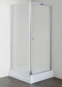 1 x MANHATTAN M1 Contract Pivot Hinged Door Enclosure – 900 x 1830mm – Includes Door & Side