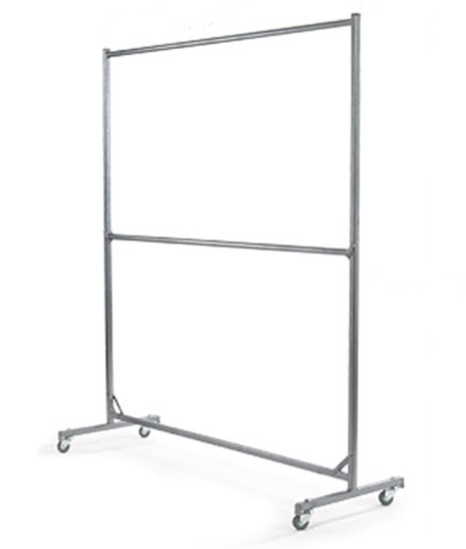 1 x 2-Tier Medium Duty Clothing Rail – Pre-owned, In Good Working Condition – Supplied In Dark - Image 4 of 4