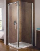 1 x MANHATTAN Minimal 800mm “Alcove” Hinged Shower Door – 800 x 2005mm – RIGHT HAND – Ref: