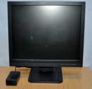 1 x CBC 19” TFT LCD Video Surveillance Monitor – Model: ZM-L219E-II – LON9 – Pre-owned In Working