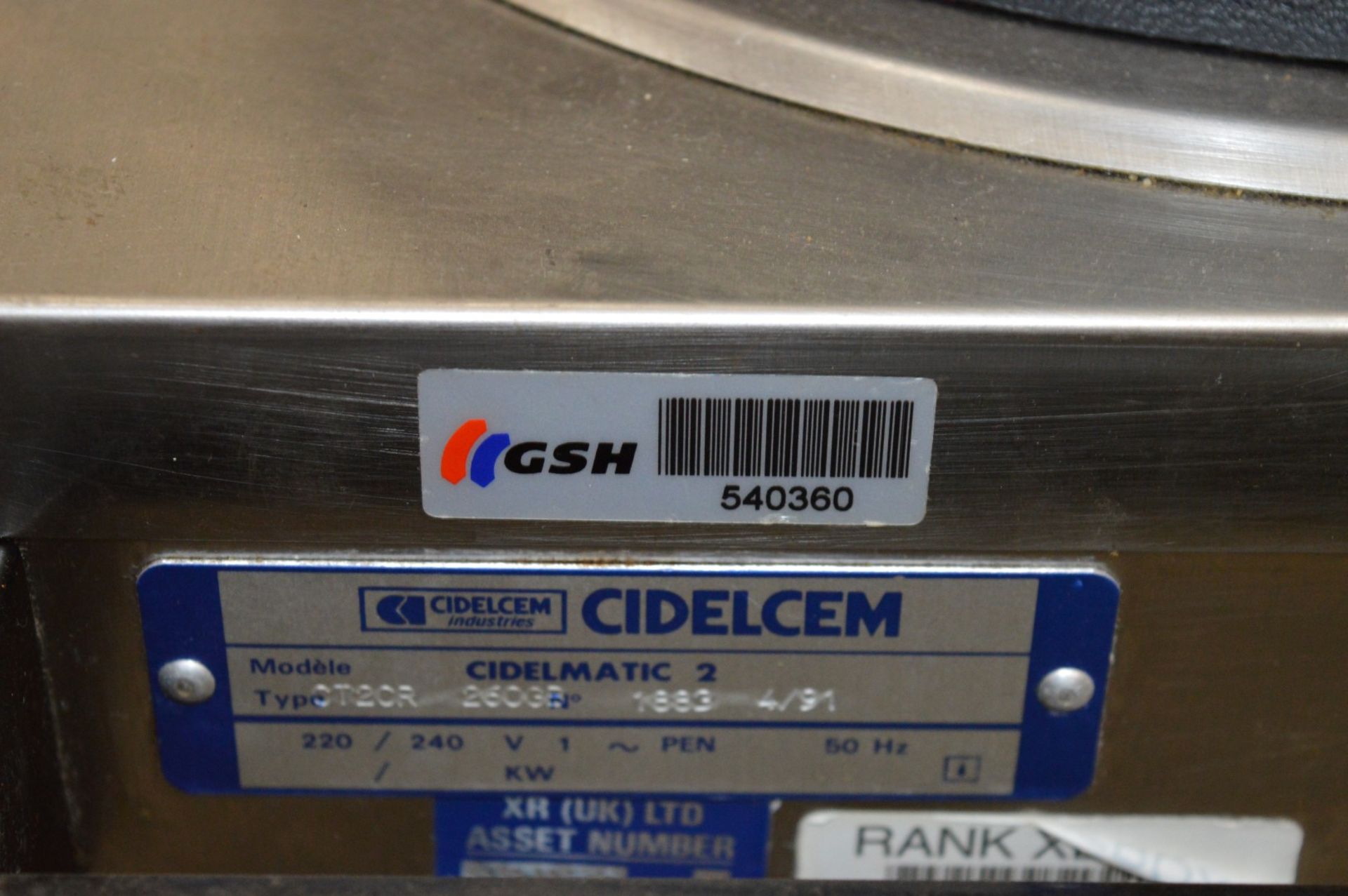 1 x Cidelcem Cidelmatic 2 Plate Warming Dispenser - Model CT2CR 260GB - On Castors - Stainless Steel - Image 3 of 7