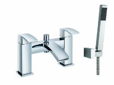 1 x Vogue Bathrooms Series 4 Bath Shower Mixer - Modern Bath Mixer Tap in Bright Chrome With