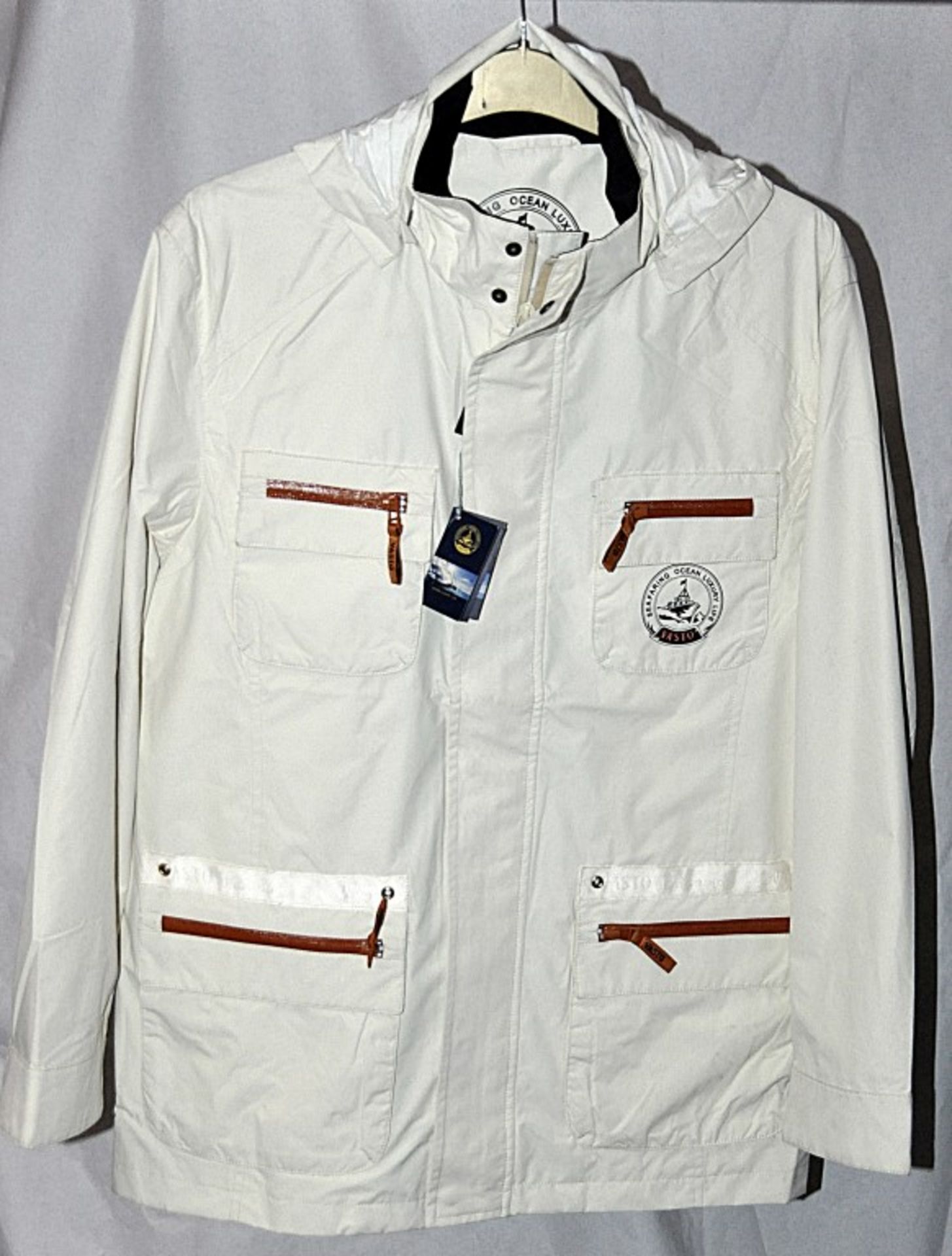 1 x Men's Hooded Seafaring Jacket By International Luxury Brand "Vasto" (SAZ7231/411) – Size: - Image 2 of 9