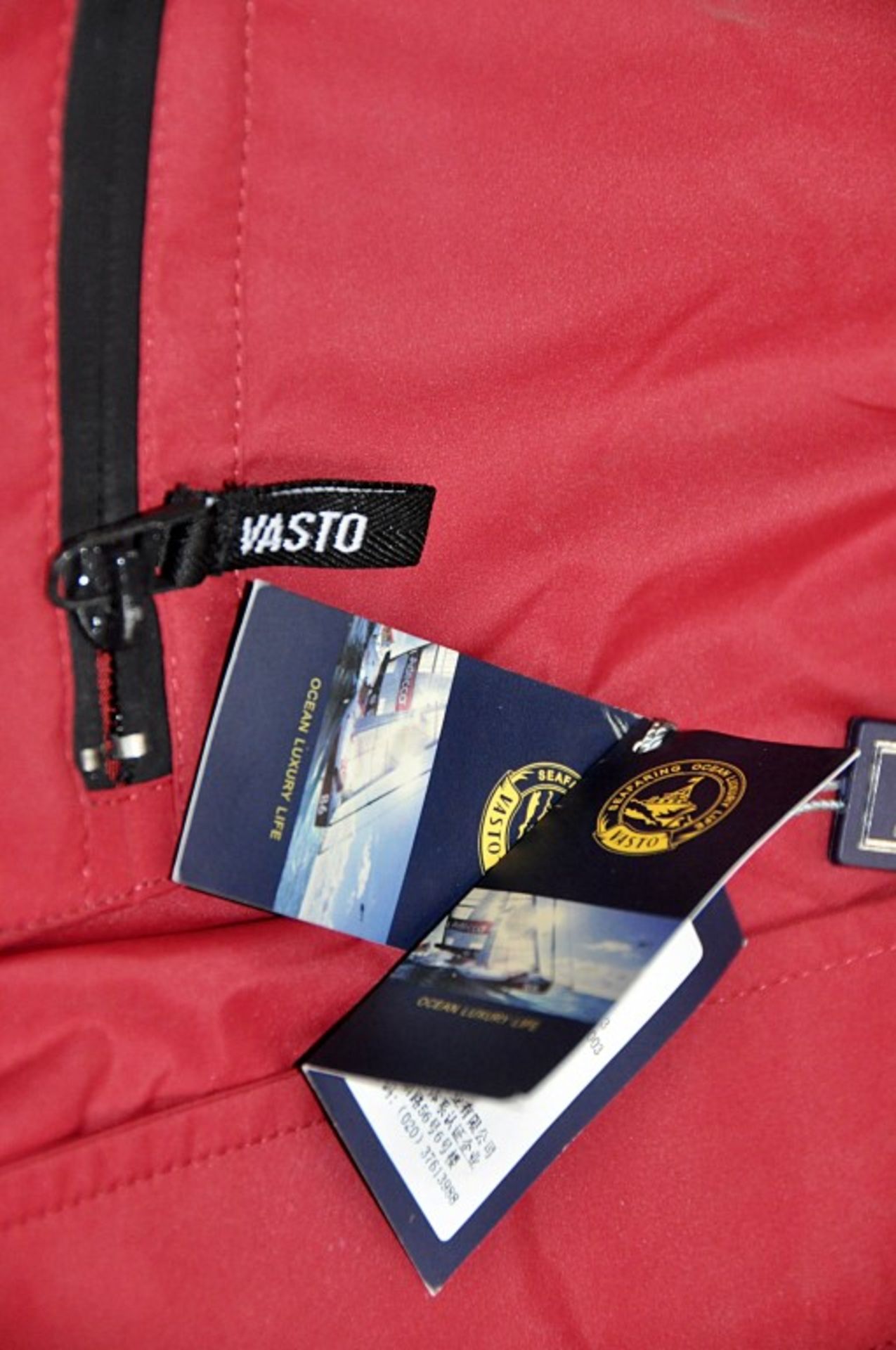 1 x Men's Hooded Seafaring Jacket By International Luxury Brand "Vasto" (SAZ7231/431) – Size: Medium - Image 4 of 7