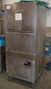 1 x Hobart UX30B Passthrough Dish Washer - Stainless Steel Commercial Catering Equipment - CL057 -