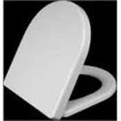 10 x Vogue Cosmos Modern White Soft Close Toilet Seats and Cover Top Fixing - Brand New Boxed
