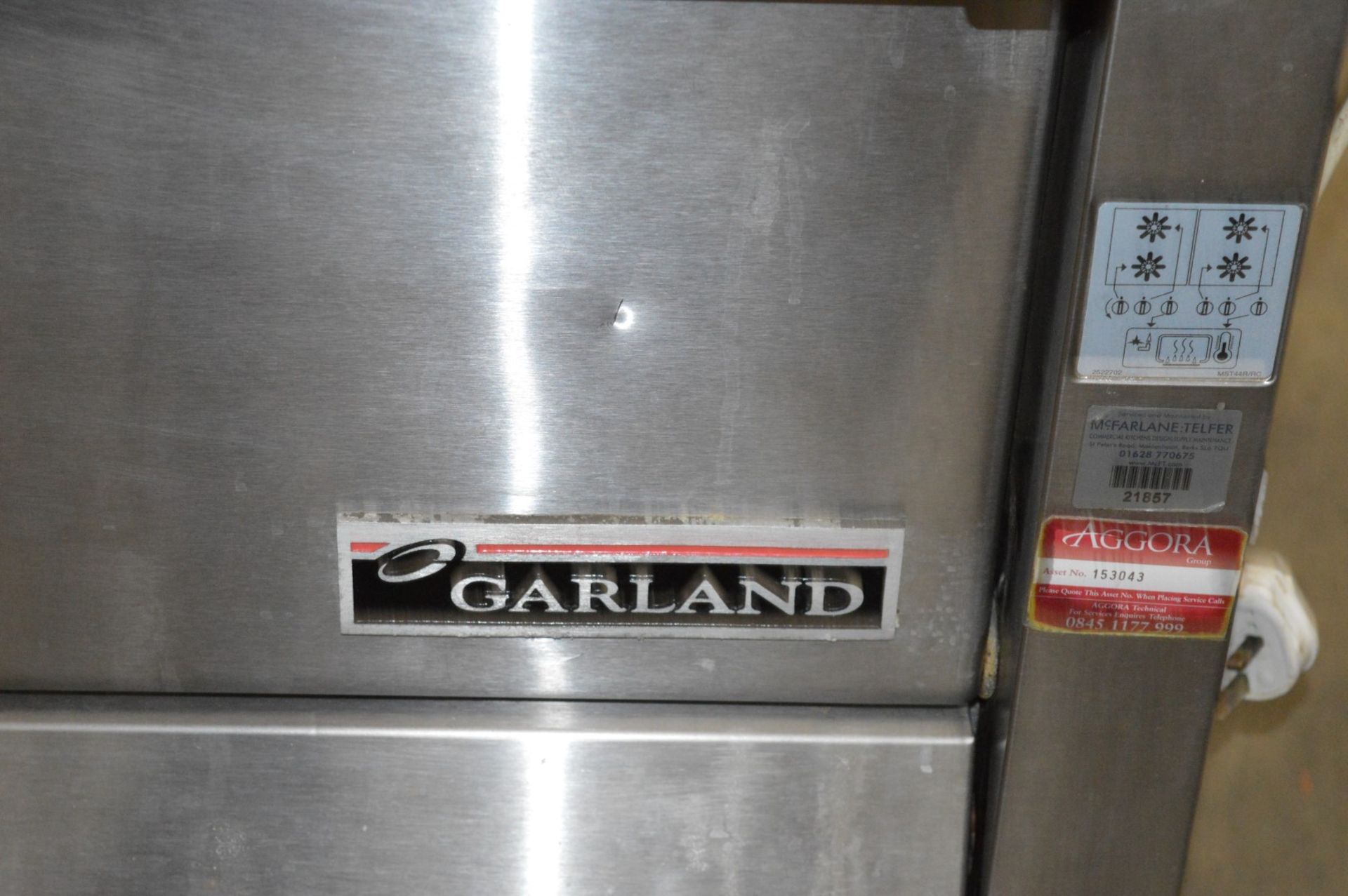 1 x Garland Commercial Range Cooker - Four Gas Burners - On Castors - Suitable For Professional - Image 6 of 9