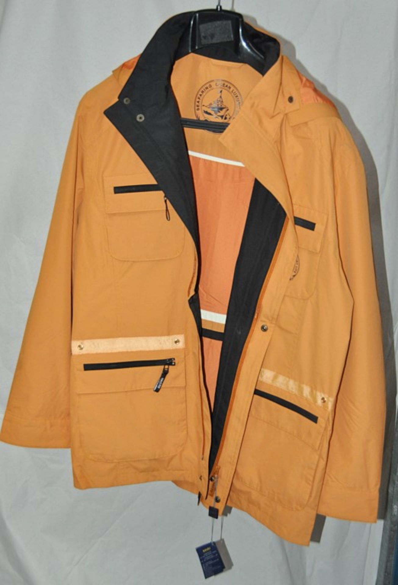 1 x Men's Hooded Seafaring Jacket By International Luxury Brand "Vasto" (SAZ7231/421) – Size: