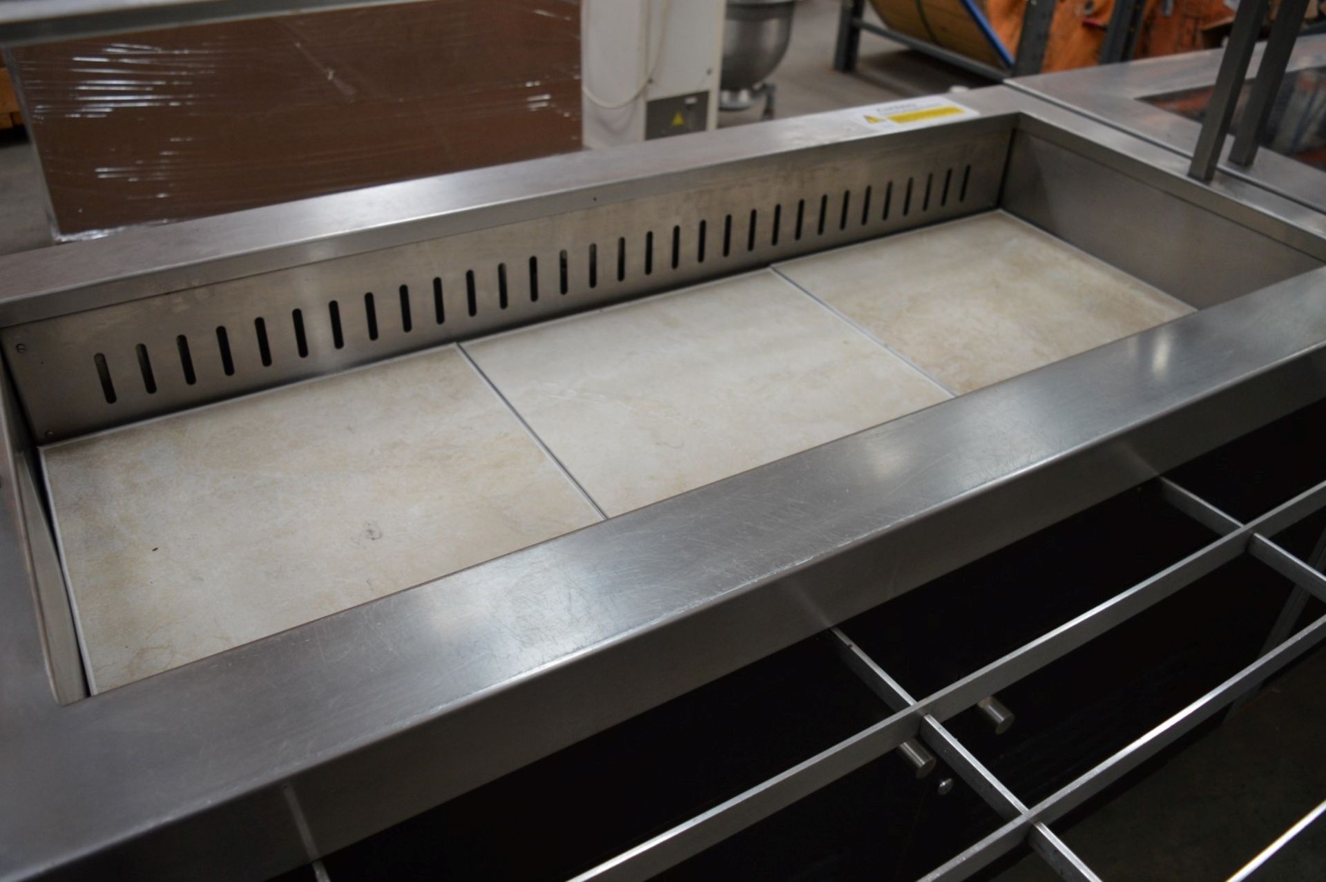 1 x Heated Well Bain Marie Serving Counter - On Castors For Maneuverability - Ideal For Pub Carvery, - Image 2 of 7