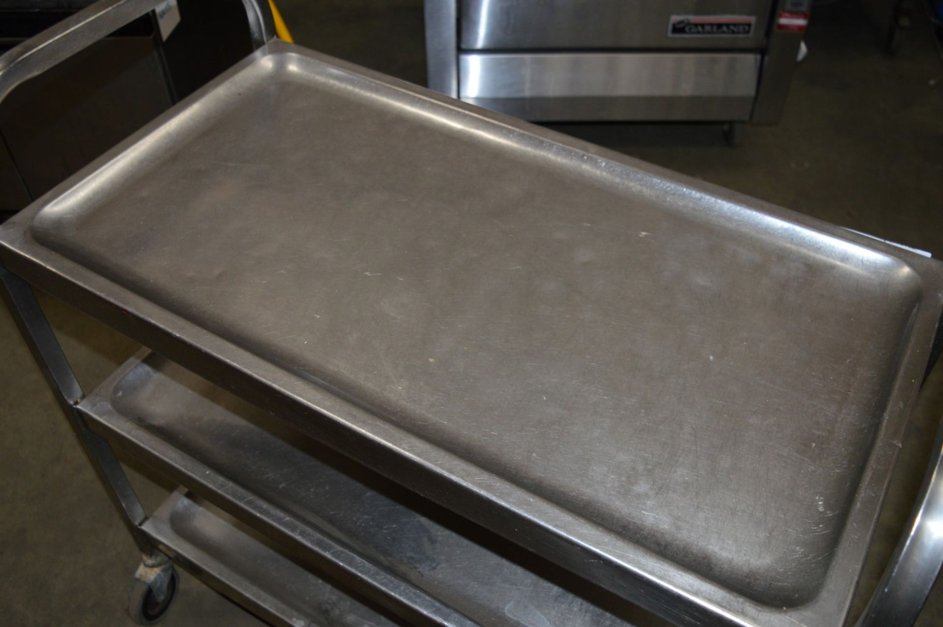 1 x Stainless Steel 3 Tier Spill Resistant Trolley on Castors - Commercial Catering Equipment - - Image 2 of 2