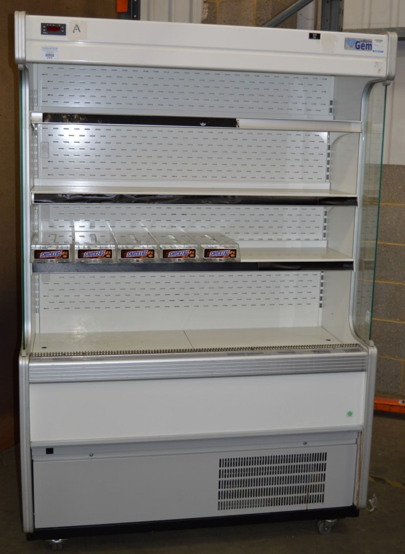 1 x Commercial Williams R125 Display Fridge With Chocolate Dispensers - Ideal For Sandwhich Shop