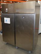 1 x Foster ProG1100H Gastro Pro 1100 Litre Stainless Steal Commercial Refridgerator - Aluminium