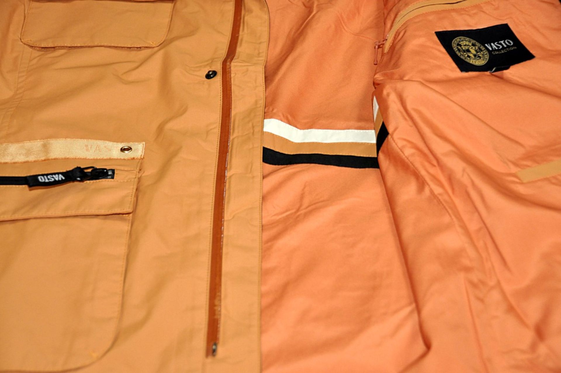 1 x Men's Hooded Seafaring Jacket By International Luxury Brand "Vasto" (SAZ7231/421) – Size: - Image 8 of 8