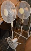 3 x Fans Including One Desktop and Two Upright Sizes - Ideal For The Up and Coming Summer