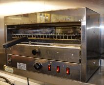 1 x Parry CPG Stainless Steel Counter Top Pizza Grill - 240v Plug - Featurees Infra Red Elements,