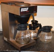 1 x Bravilor Bonamat Novo 2 Commercial Coffee Filter Machine With Four Coffee Jugs - Stainless Steel