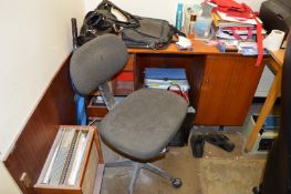 1 x Collection of Office Furniture - Includes Two Desks, Table, Two Office Chairs and Oil Filled