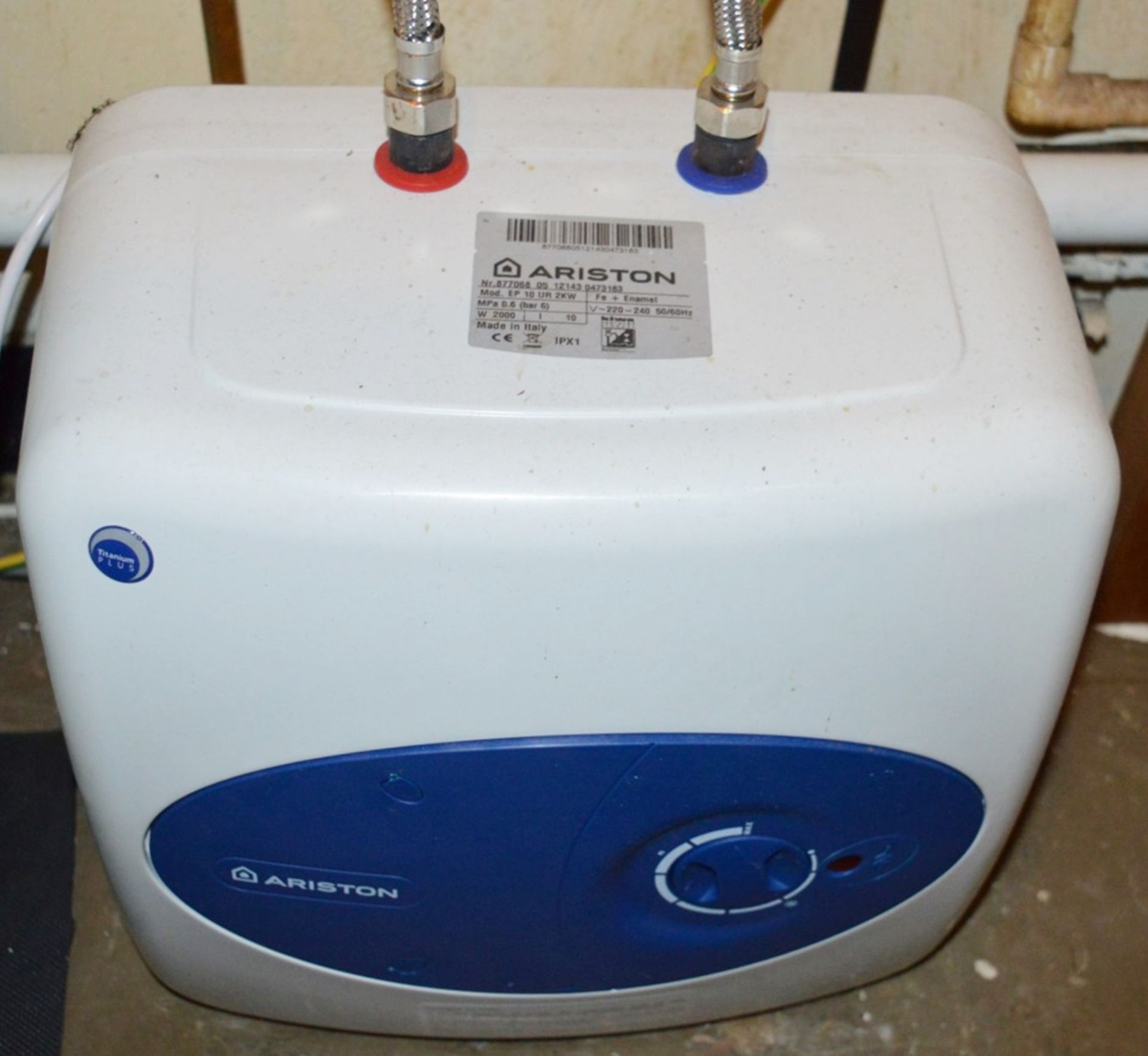 1 x Ariston Europrisma UNDER SINK Water Heater - 3kW 10 Litres - Model EP 10 UR 2KW - Ideal For
