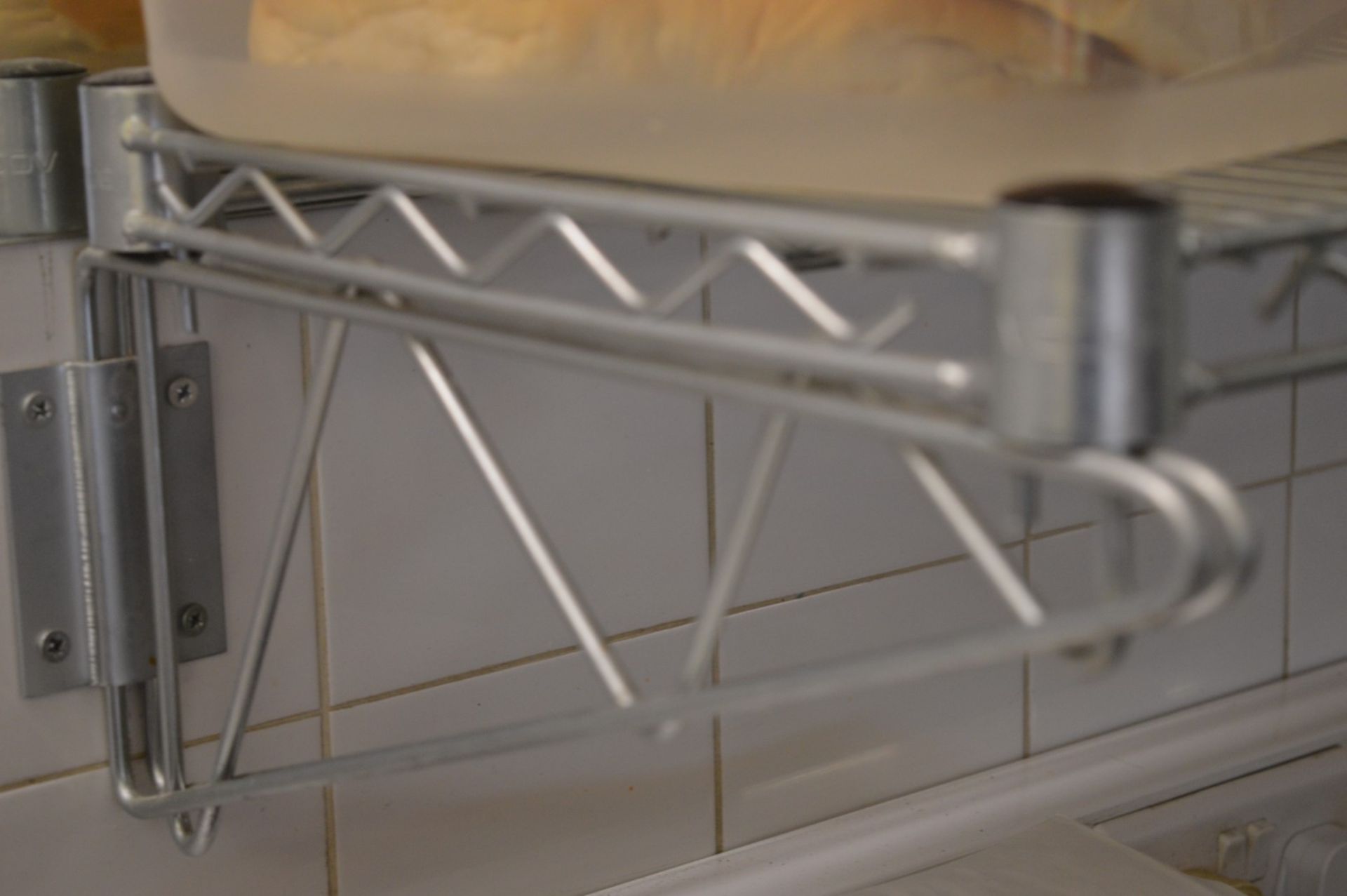 3 x Vogue Wall Mounted Shelving Units - Width 120/90 x Depth 37 cms - Ideal For Commercial Kitchens, - Image 2 of 6