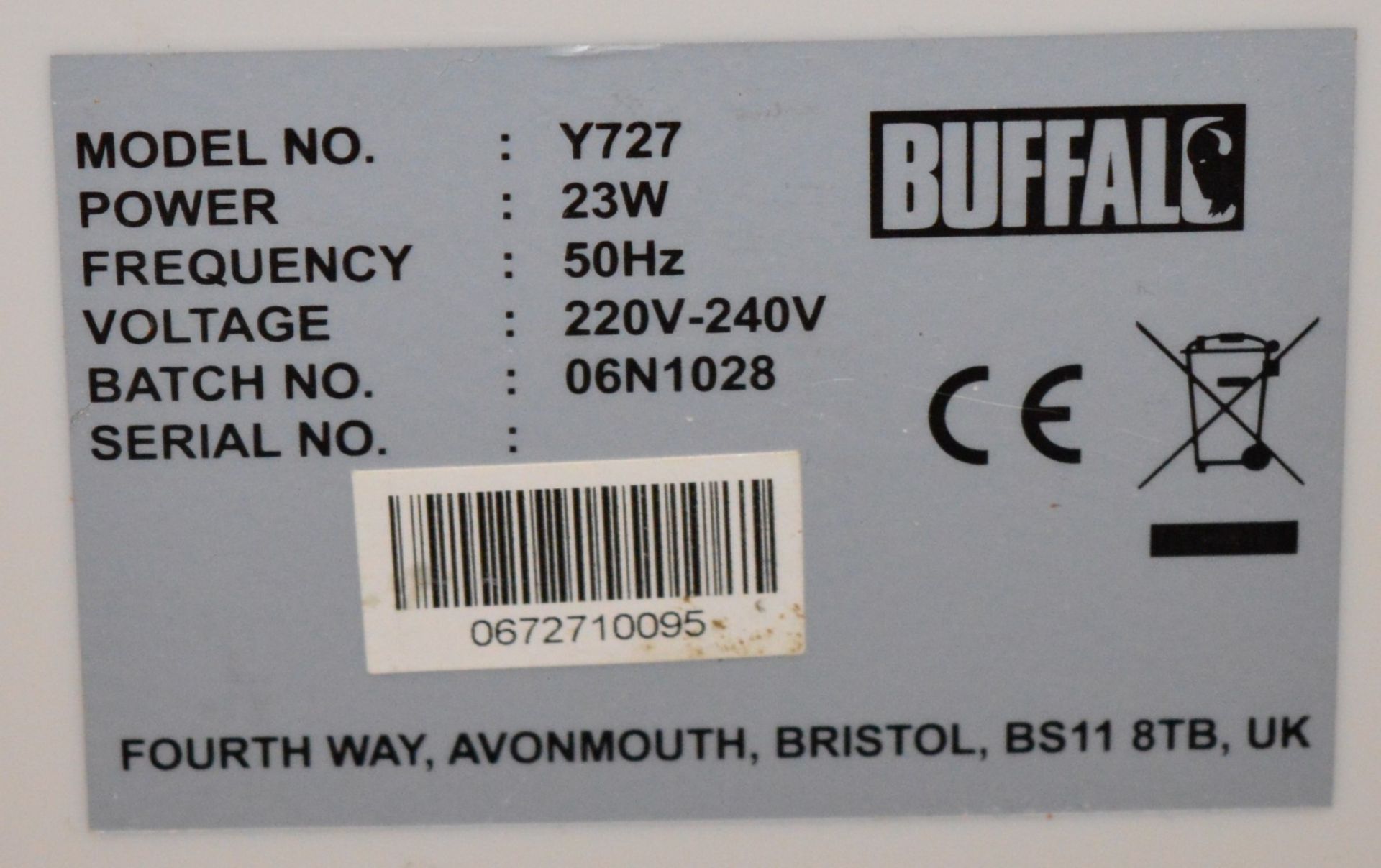 1 x Buffalo EasyZap Fly and Insect Killer - Model Y272 - 240v - CL078 - Location: Poulton Le - Image 2 of 2