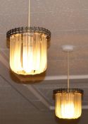 5 x Decorative Ceiling Light Pendants - CL078 - Great Condition - Location: Poulton Le Fylde,
