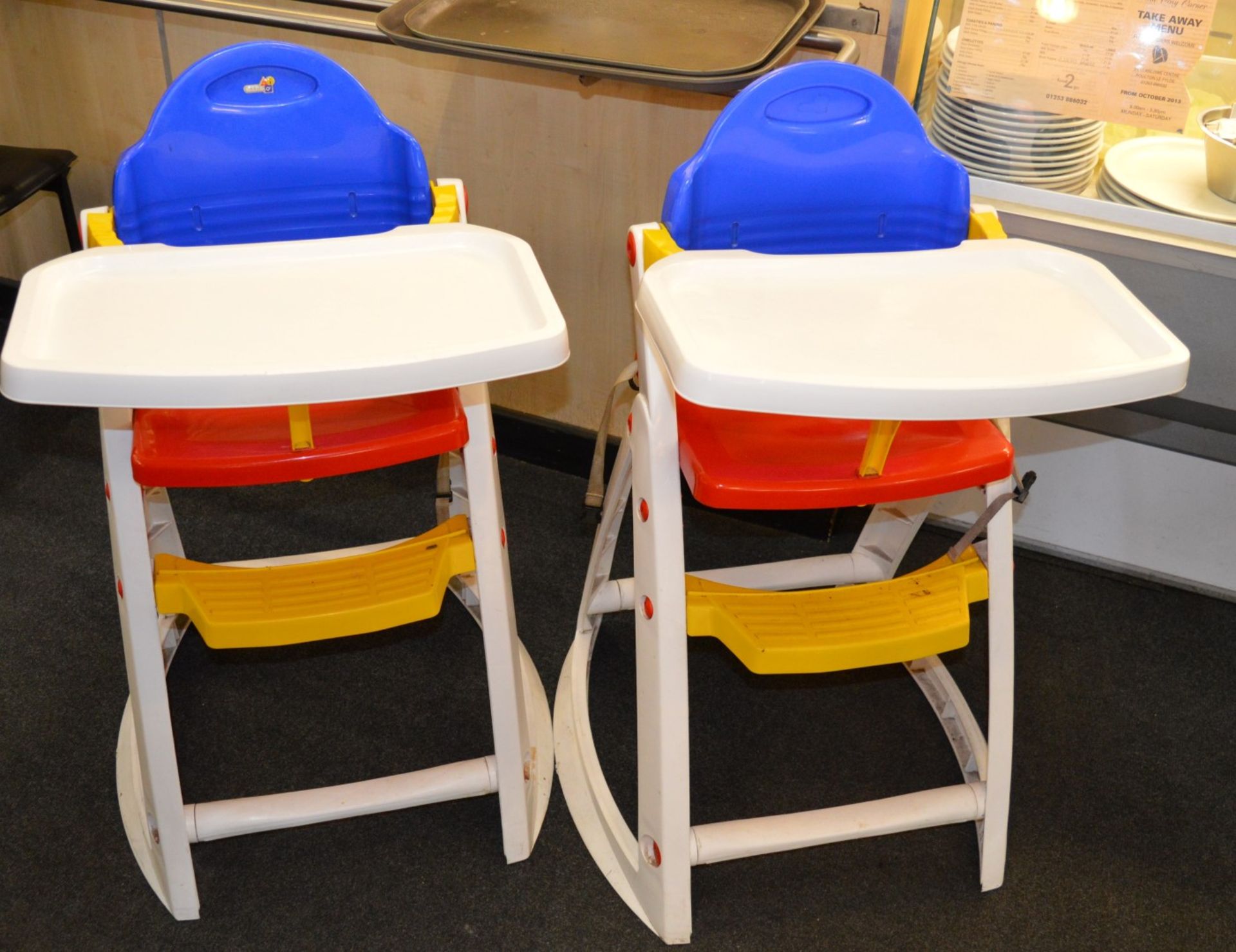 2 x Childrens High Chairs - K&D Design - Colourful Design - 3 Stage Highchair, Yourth Chair and - Image 2 of 4