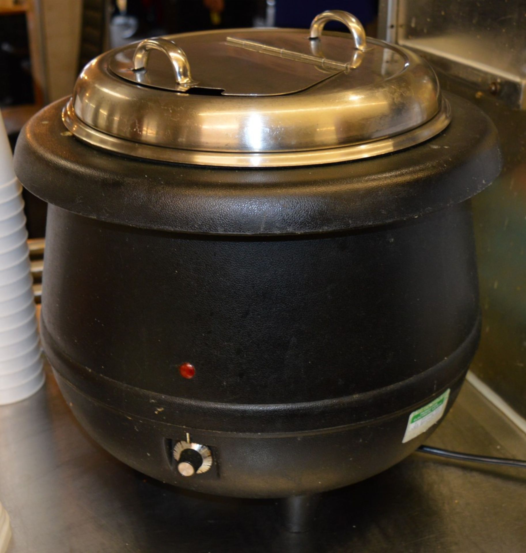 1 x Soup Kettle With Lid and Variable Heat Dial - 240v Plug - CL078 - Location: Poulton Le Fylde,