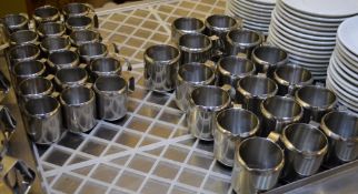 44 x Stainless Steel Milk Jugs - Inlucdes Small and Large Sizes - Suitable For Established Cafe or
