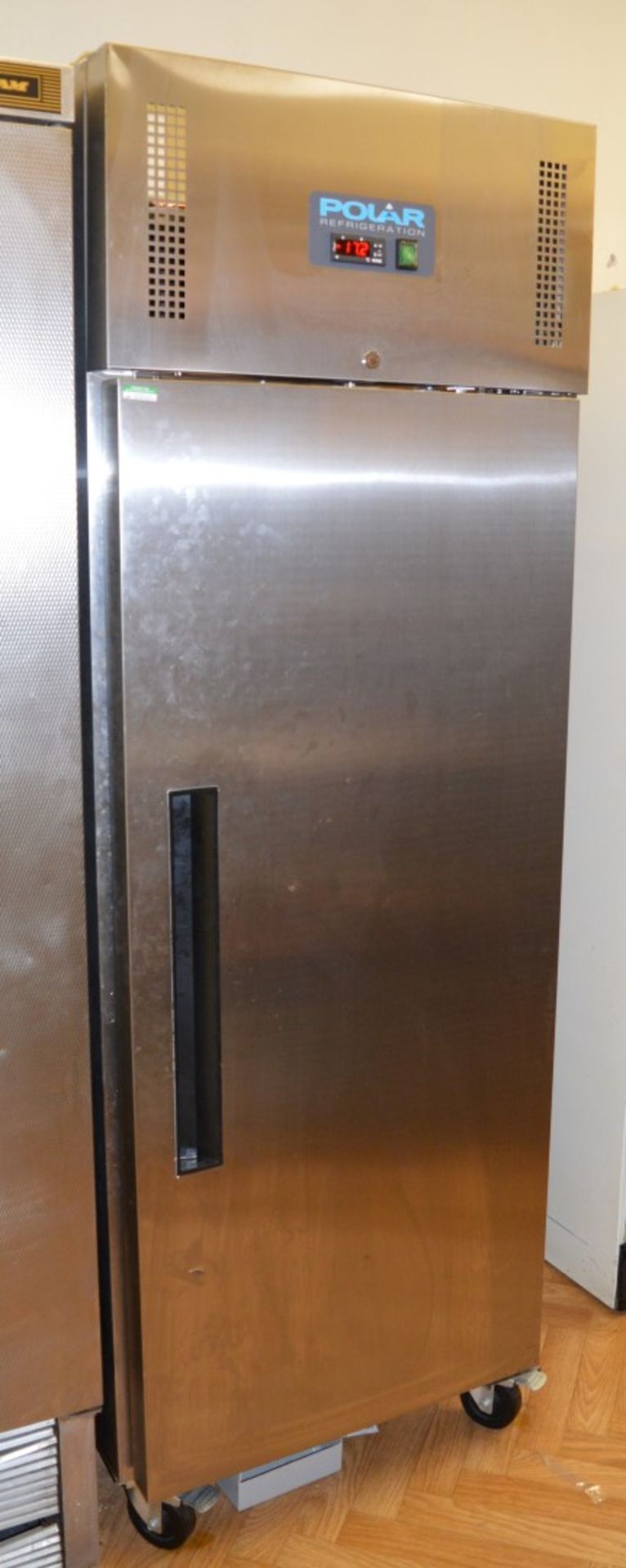 1 x Polar Single Door Stainless Steel  Upright Freezer - Model G593 -  Lockable Self Closing - Image 2 of 6