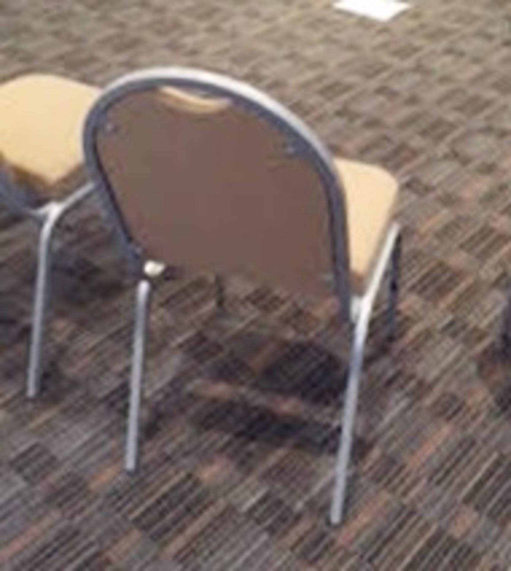 10 x High Quality Stackable Conference Chairs - Sturdy Metal Frames With Cushioned Seats and Back - Image 2 of 3