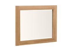 1 x Mark Webster Buckingham Wall Mirror - White Wash Oak With a Timeless Design - Full of