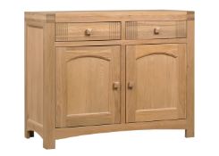 1 x Mark Webster Buckingham Small Sideboad - Two Door/Two Drawer - White Wash Oak With a Timeless