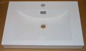 1 x Vogue Bathrooms JUNO Single Tap Hole Inset SINK BASIN - 600mm Width - Product Code 1VFJU60 -