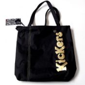 40 x Kickers Shopper Bags - Colour: Black and Gold - Ref: 85A - CL008 - Location: Bury BL9 - New