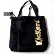 40 x Kickers Shopper Bags - Colour: Black and Gold - Ref: 85B - CL008 - Location: Bury BL9 - New